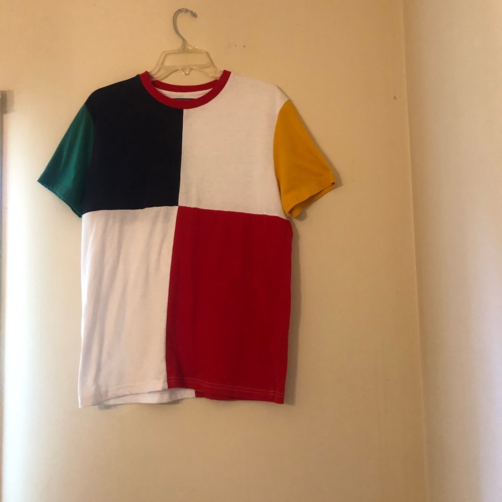 Men color block tee